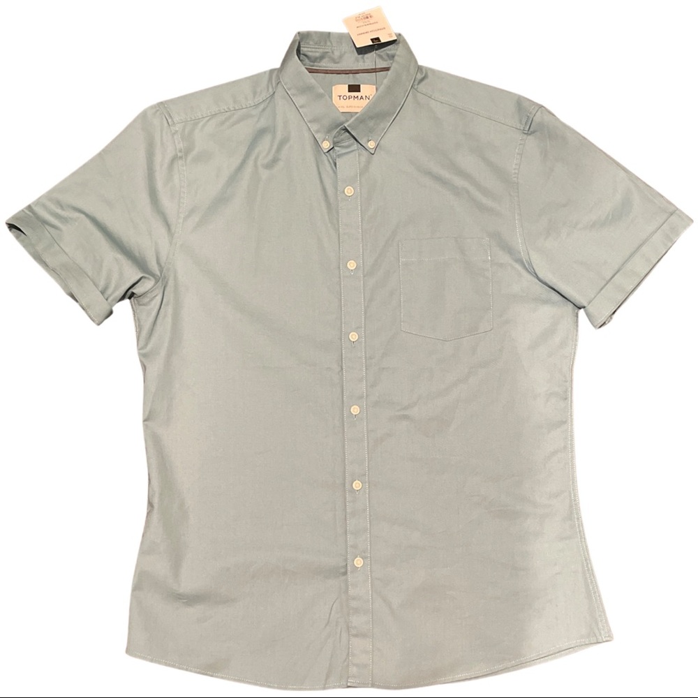 TOPMAN Stretch Skinny Button Down